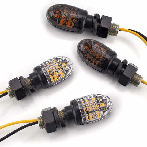 [315436] LED Mini Blinker rund klar mit E-Kennzeichnung (Paar)