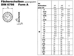 [204038] Fächerscheibe A6.4 DIN6798 schwarz